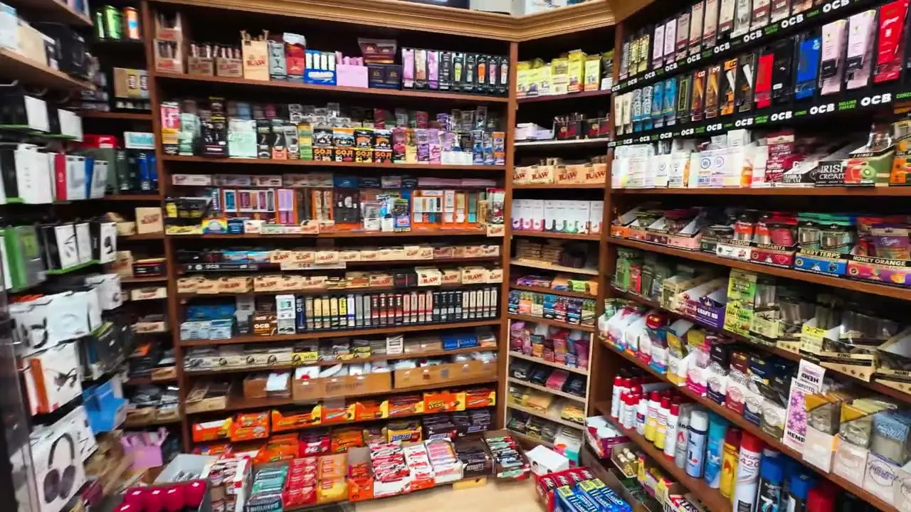 Video tour of La Brea Cigar & Cigarettes on Hollywood Blvd